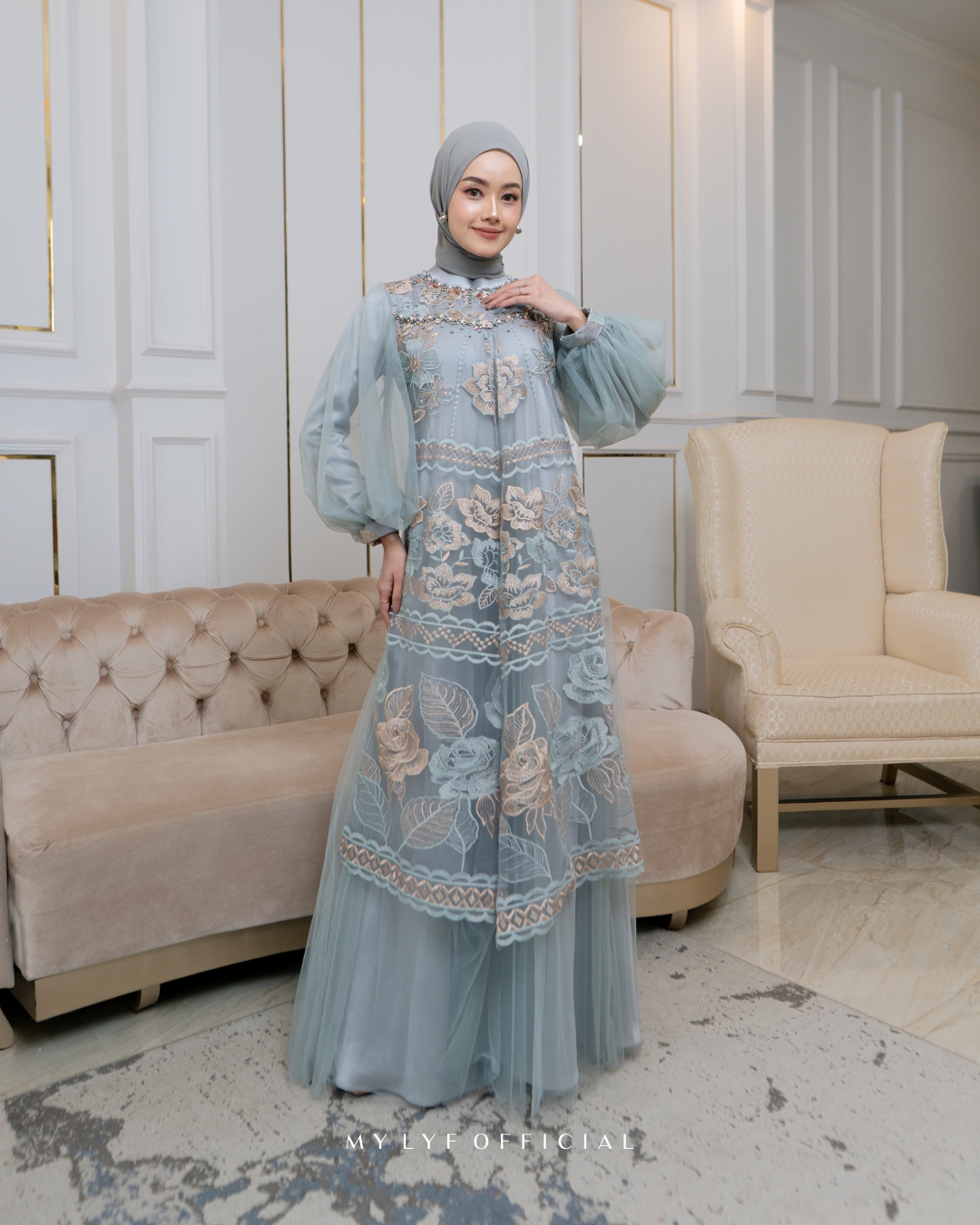 FEED 00 - COVER - SERENITY SERIES - RUCHI DRESS - LACE PEONY