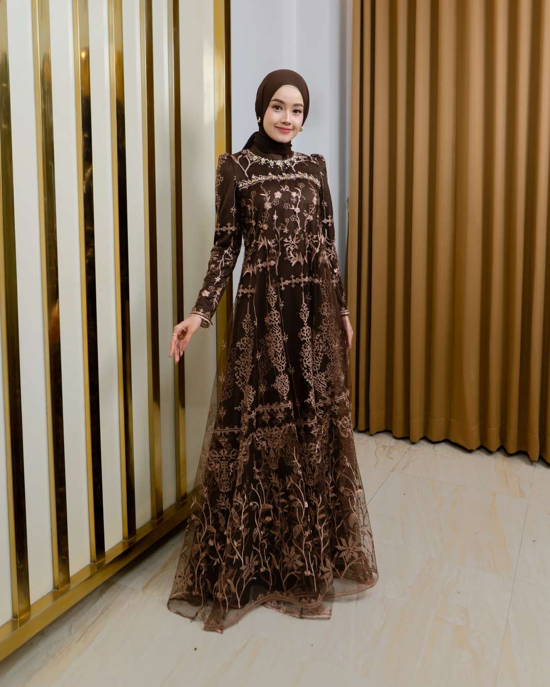 FEED 9A2 COFFEE EXPRESSO 2 - MORINE SERIES - VIONA DRESS - LACE UNA